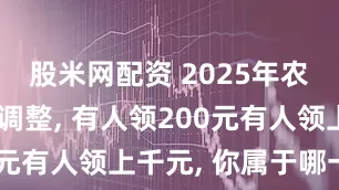 股米网配资 2025年农民养老金调整, 有人领200元有人领上千元, 你属于哪一档